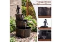 COSTWAY 3-stufiger Gartenbrunnen Wasserspiel mit Pumpe Antikbronze Bild 3
