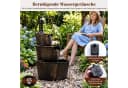 COSTWAY 3-stufiger Gartenbrunnen Wasserspiel mit Pumpe Antikbronze Bild 4