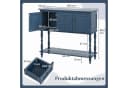 COSTWAY Konsolentisch mit Schubladen & Stauraum, Holzoptik Flurtisch Bild 5
