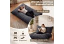 COSTWAY Sitzsack Cordstoff 2-in-1 Bodensessel Beige/Grau Bild 1
