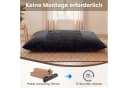 COSTWAY Sitzsack Cordstoff 2-in-1 Bodensessel Beige/Grau Bild 3