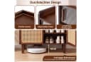COSTWAY Schuhschrank Bambus mit Rattan Fronten Bild 4