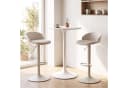 COSTWAY Barhocker 2er Set höhenverstellbar beige Bild 1
