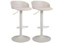 COSTWAY Barhocker 2er Set höhenverstellbar beige Bild 2