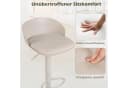 COSTWAY Barhocker 2er Set höhenverstellbar beige Bild 3