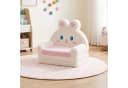 COSTWAY Kindersofa 2-in-1 Rosa Klappbar mit Hasen-Design Bild 1
