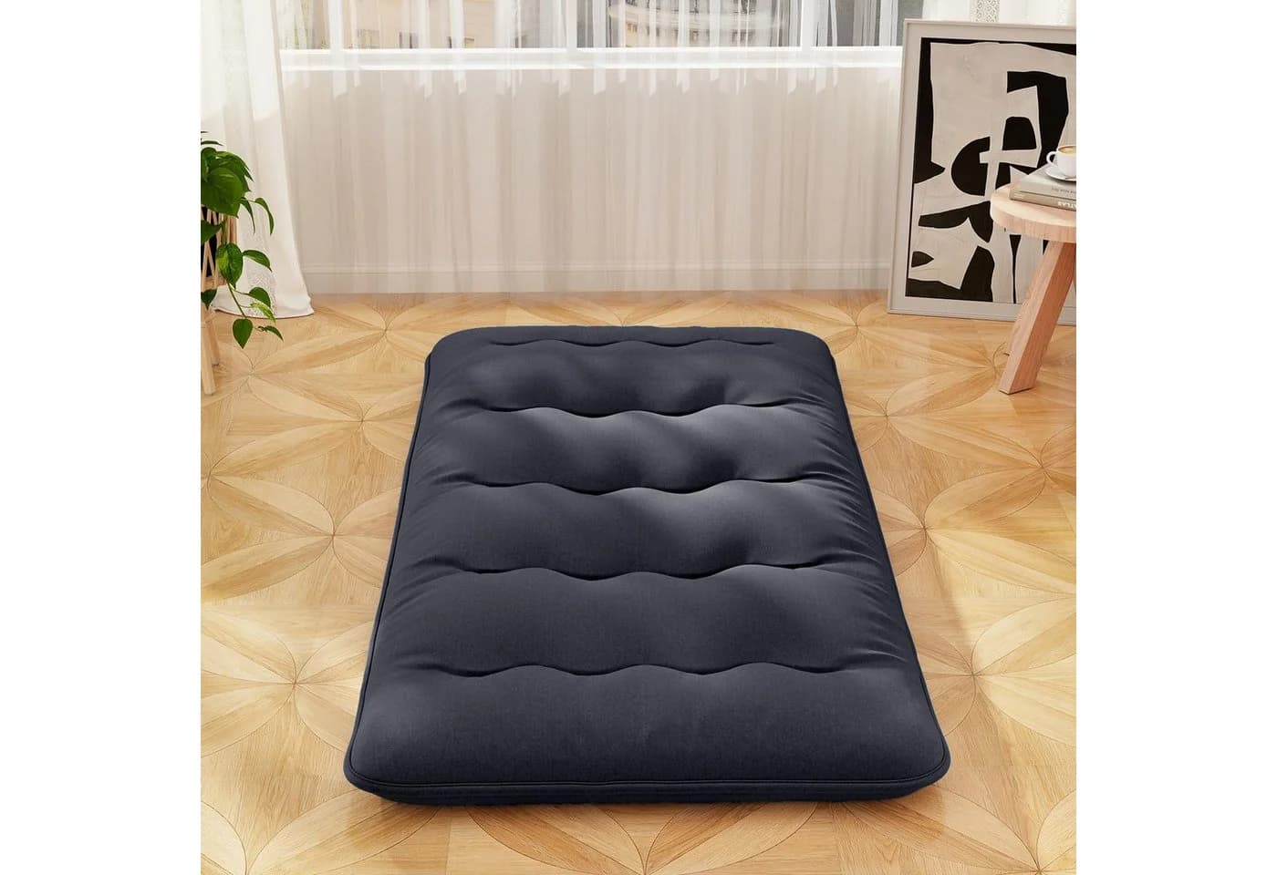COSTWAY Futonmatratze 90x200 cm 10 cm hoch