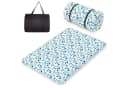 COSTWAY Futonmatratze 10 cm hoch Blau Multifunktional Bild 2