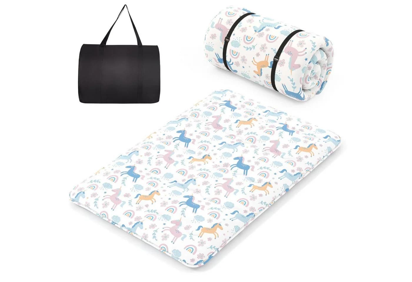 COSTWAY Futonmatratze 10 cm hoch, Tatami-Matte, Klappmatratze, 140x200cm - Bild 2