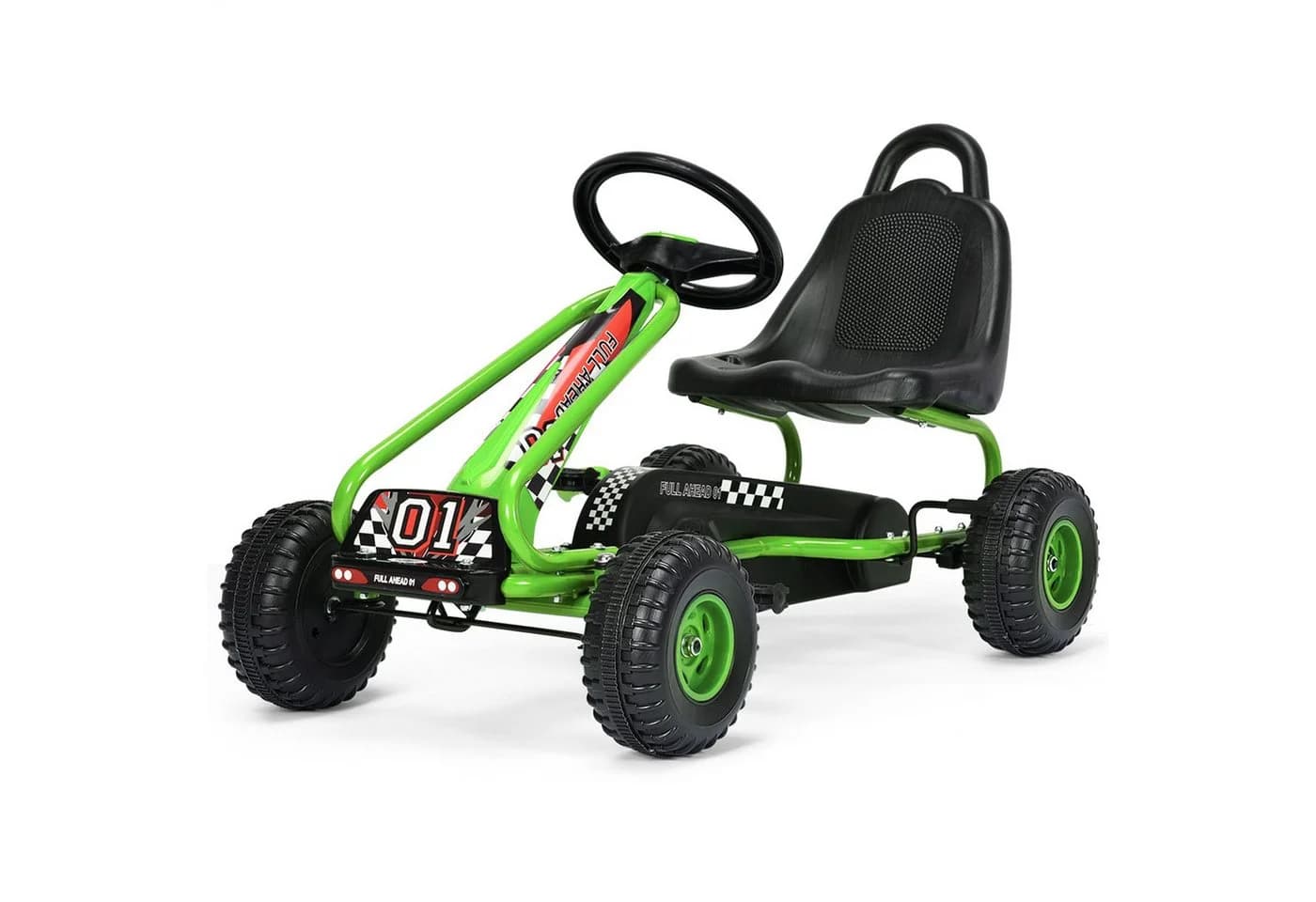 COSTWAY Go-Kart Tretfahrzeug Grün ab 3 Jahren - Bild 2