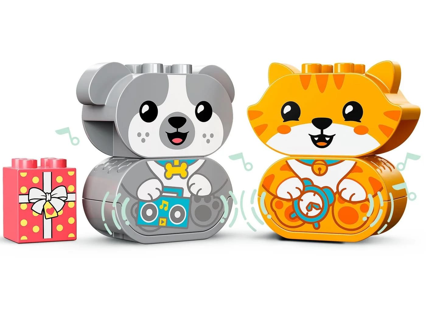 LEGO® DUPLO® 10977 Mein erstes Hündchen & Kätzchen – mit Ton Konstruktionsspielsteine, (22 St) - Bild 4
