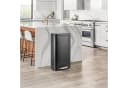 TLGREEN Mülleimer 30L Doppelfach Edelstahl Silber Fußpedal Bild 1
