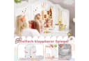 TLGREEN Schminktisch 2 in 1 Rosa-Weiß Kiefernholz 108x30x114 cm Bild 4
