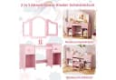 TLGREEN Schminktisch Kinderschminktisch 2 in 1 Rosa 108x30x114 cm Bild 5