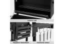 TLGREEN Holzkohlegrill mit Deckel, Grillwagen XL, höhenverstellbar, grau/schwarz Bild 4
