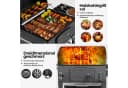 TLGREEN Holzkohlegrill mit Deckel, Grillwagen XL, höhenverstellbar, grau/schwarz Bild 5