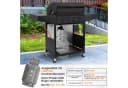 TLGREEN Gasgrill 4+1 Brenner 15 kW mit Seitenkochfeld Schwarz Bild 3