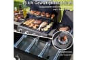 TLGREEN Gasgrill 4+1 Brenner 15 kW mit Seitenkochfeld Schwarz Bild 5