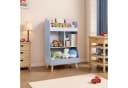 TLGREEN Spielzeugtruhe Kinderregal Bücherregal Blau Bild 1