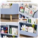 TLGREEN Spielzeugtruhe Kinderregal Bücherregal Blau Bild 5