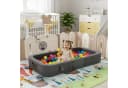 TLGREEN Kindersofa Tragbares Faltbares Kinder Sofa, Weiches Kinder Liegsofa mit Hochdichtschaumstoff, Maschinenwaschbarer Bezug & Taschen, Ideal für Wohnzimmer Camping Reise Bild 1