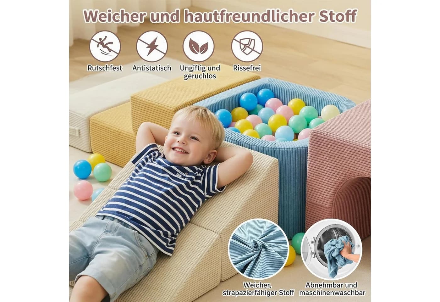 TLGREEN Kindersofa 7 PCS Schaumstoff Kinderbausteine Sofa - Bild 3