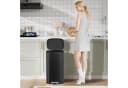 TLGREEN Tretmülleimer 50l Edelstahl Soft-Close Schwarz/Silber Bild 1