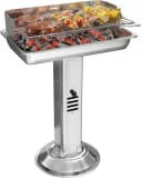 TLGREEN Holzkohlegrill Edelstahl wetterfest 52x32x84cm Bild 2