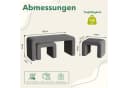 TLGREEN Sitzbank 103 cm × 44 cm × 43cm Polsterbank Set mit Fußhocker Bild 1