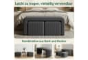 TLGREEN Sitzbank 103 cm × 44 cm × 43cm Polsterbank Set mit Fußhocker Bild 3