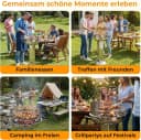 TLGREEN Wetterfester Edelstahl Holzkohlegrill Tragbar Bild 5