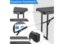 TLGREEN Gartenbank 2er Set Klappbar Grau HDPE & Stahl Bild 5