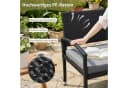 TLGREEN Gartenbank 2-Sitzer Rattan-Sofa mit Kissen Bild 4