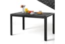 TLGREEN Gartentisch PE-Rattan 119x74cm Wetterfest Polyrattan Esstisch Bild 2