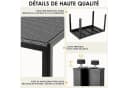 TLGREEN Gartentisch PE-Rattan 119x74cm - Wetterfest & UV-beständig Bild 5