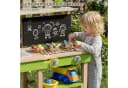 TLGREEN Outdoor-Spielküche Holz mit Wasserhahn und Rädern Bild 5