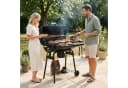 TLGREEN Holzkohlegrill BBQ Smoker mit Schornstein & Thermometer, Schwarz Bild 2
