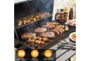 TLGREEN Holzkohlegrill BBQ Smoker mit Schornstein & Thermometer, Schwarz Bild 5