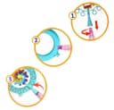 BEMIRO Seifenblasen-Windrad Bunt ca. 42 cm mit Flasche Bild 1