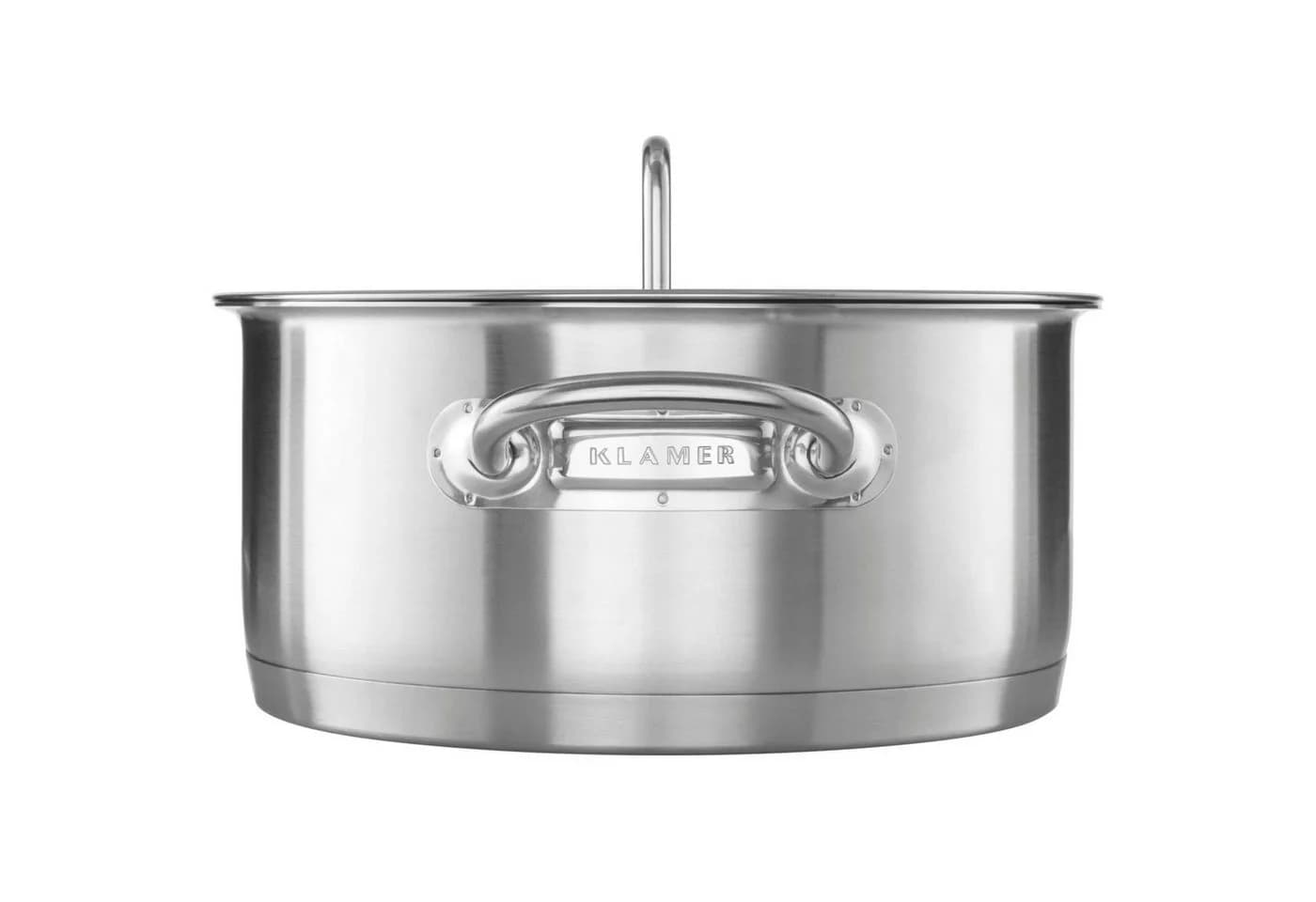 KLAMER Topf-Set 5-tlg. Edelstahl mit Glasdeckel Induktion - Bild 5