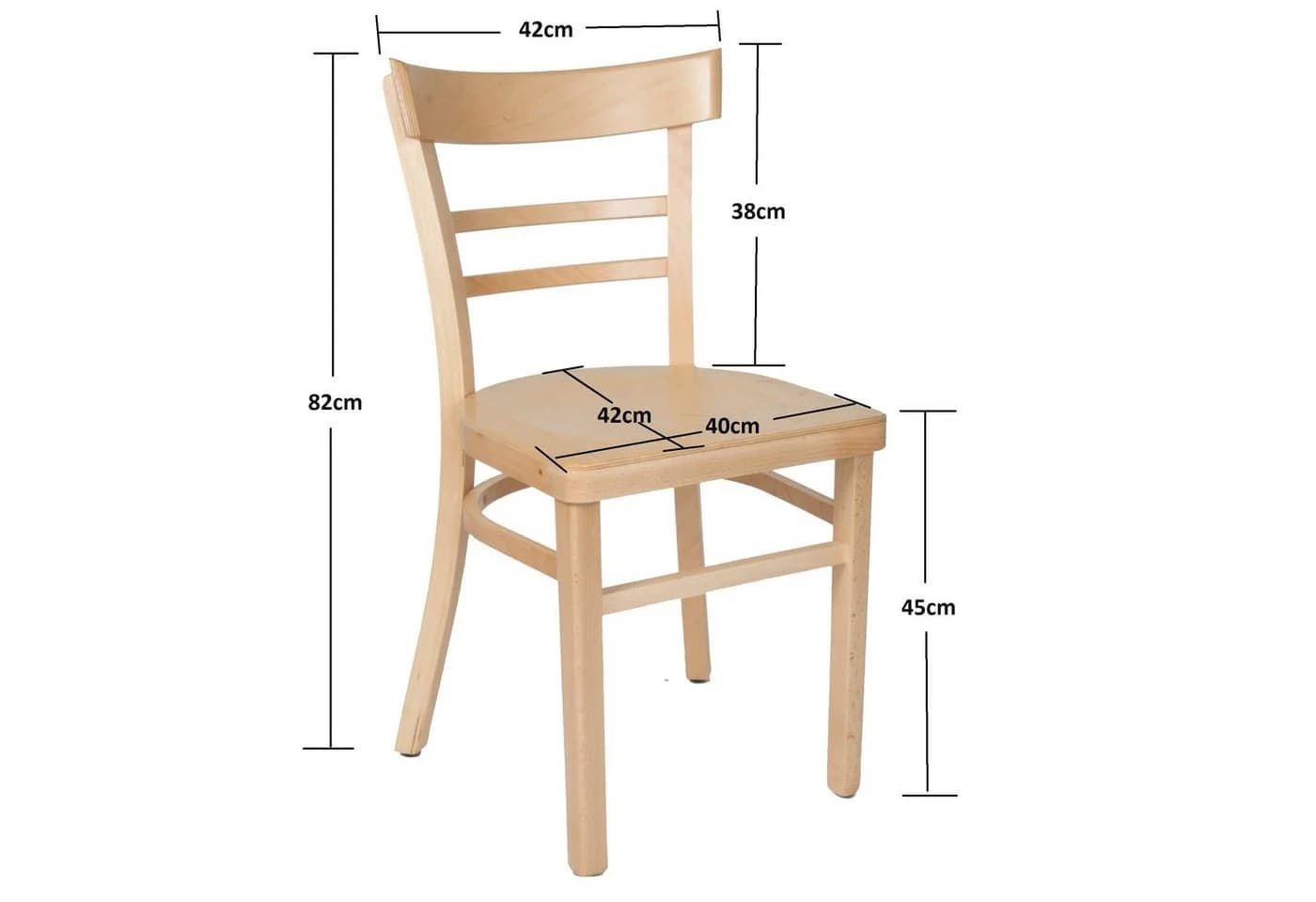 einrichtungsdesign24 Küchenstuhl Laura Bunt Massivholz - Bild 5