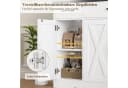 HOMECHO Sideboard 140cm Breite Küchenschrank 3 Schubladen 4 Türen Verstellbaren Regalen Bild 5