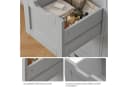 HOMECHO Hochschrank mit 3 Türen und 3 Schubladen Weiß Bild 5