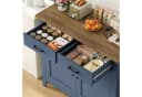 HOMECHO Buffet Sideboard Weiß mit 2 Schubladen und 2 Türen Bild 1