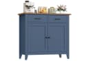 HOMECHO Buffet Sideboard Weiß mit 2 Schubladen und 2 Türen Bild 2