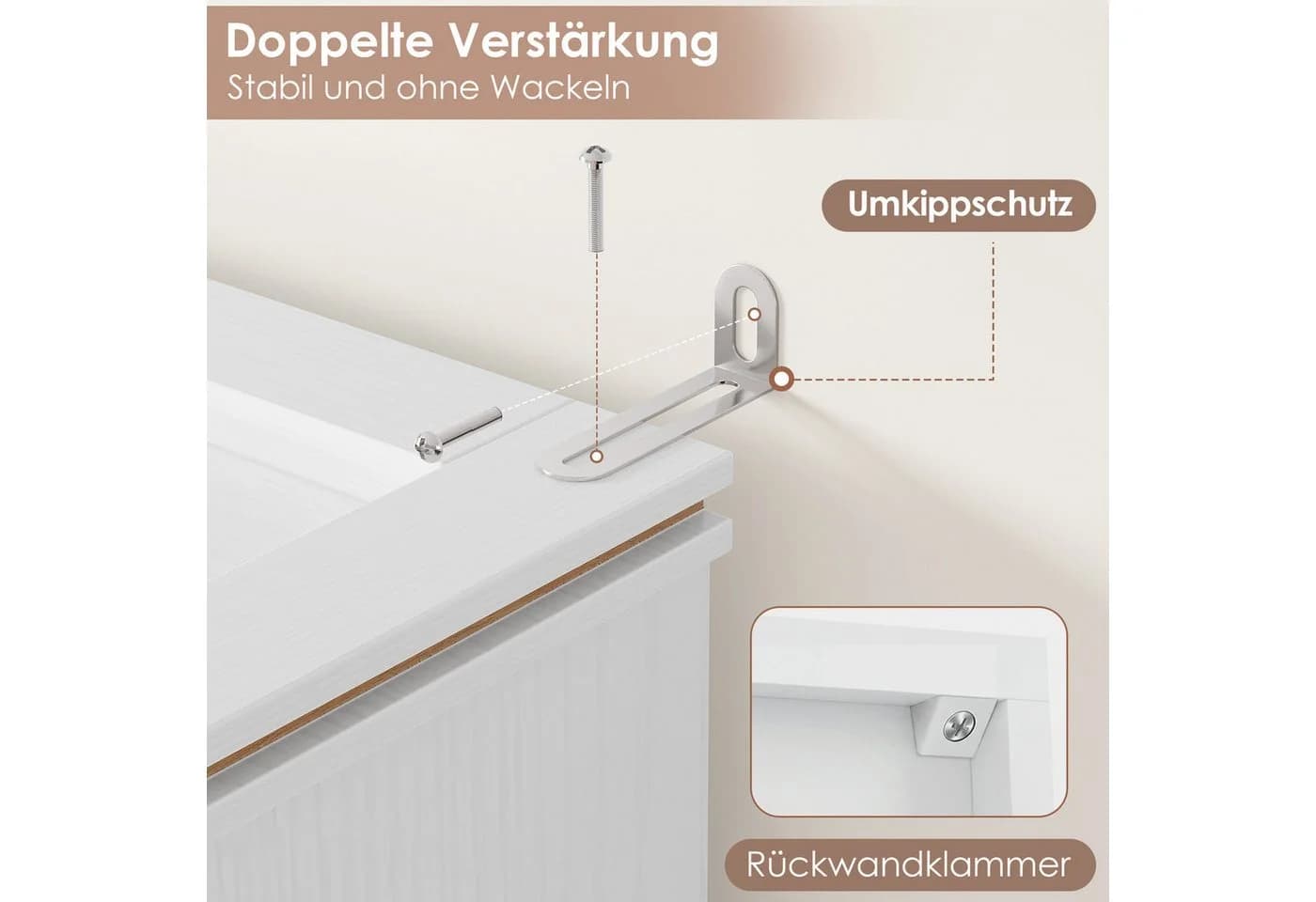 HOMECHO Bücherregal 2-tlg. 188 cm Hoch Bücherschrank 7 Ebenen Weiß - Bild 5