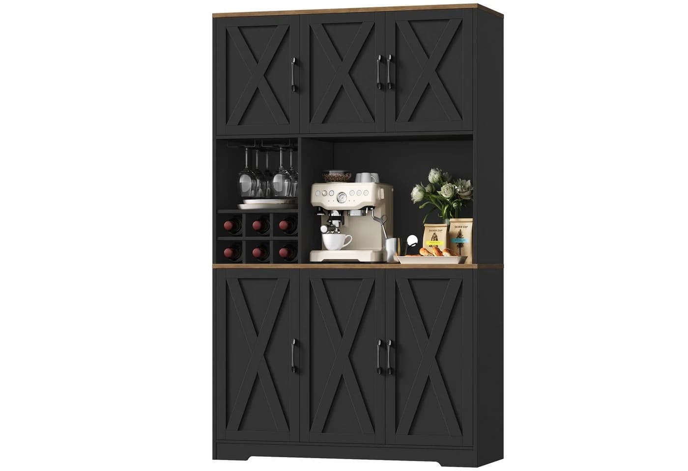 HOMECHO Küchenbuffet Küchenschrank mit Arbeitsplatte - Bild 2