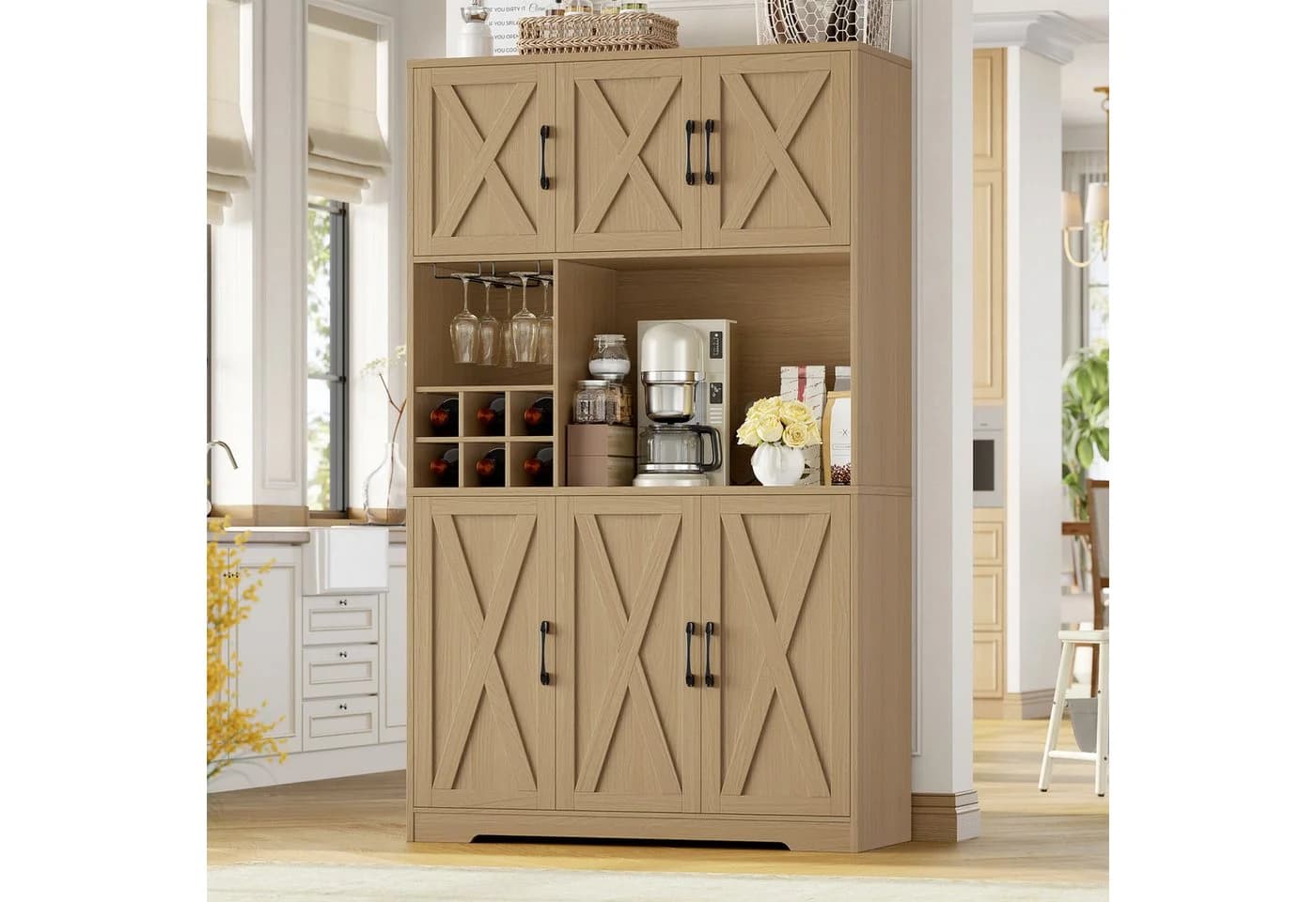 HOMECHO Küchenbuffet Küchenschrank mit Arbeitsplatte - Bild 3