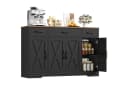 HOMECHO Sideboard 140cm Weiß 3 Schubladen 4 Türen Bild 2