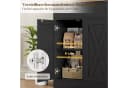 HOMECHO Sideboard 140cm Weiß 3 Schubladen 4 Türen Bild 5